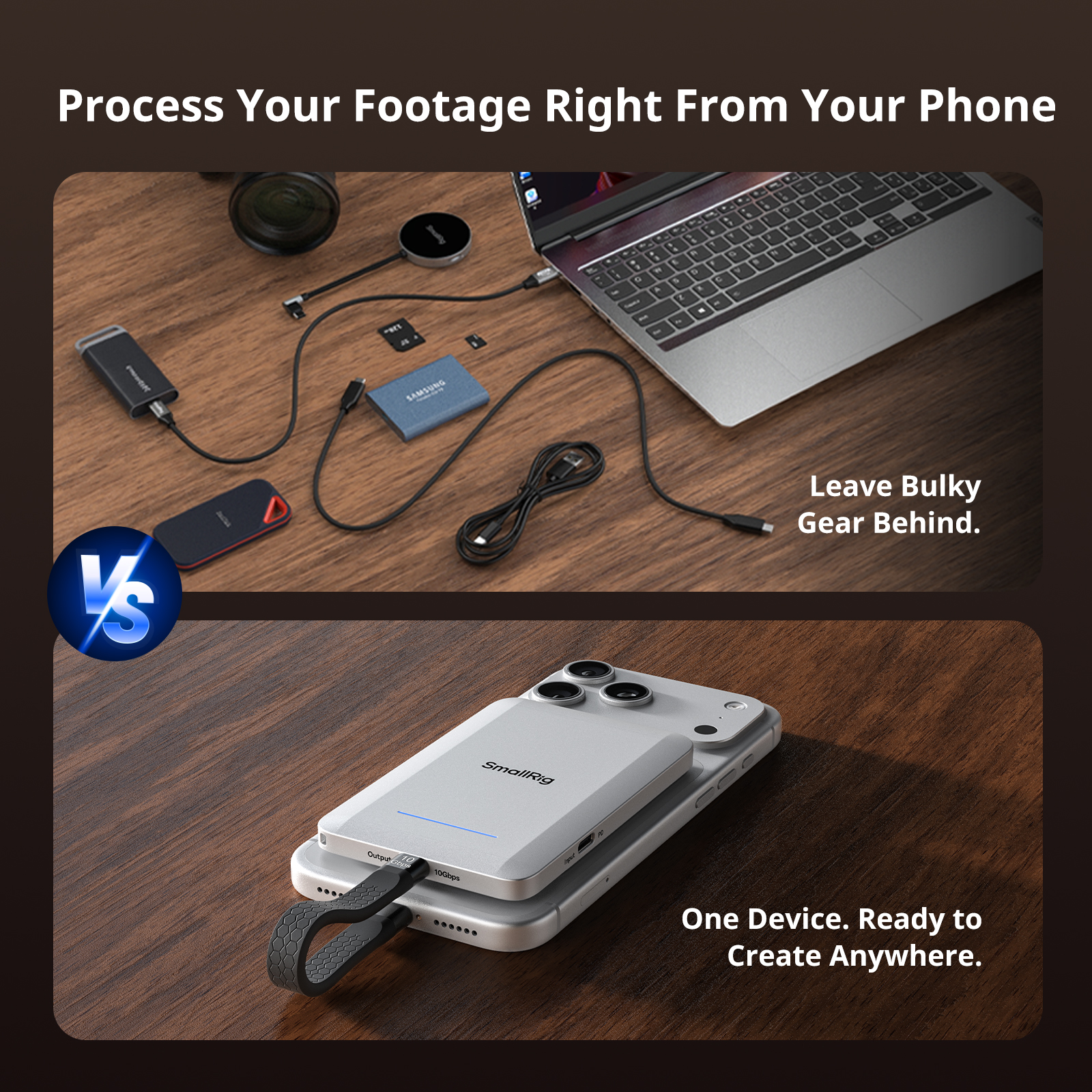 5-in-1 Multifunctional Portable SSD Mobile Data Hub with Triple Backup (6-Mo. Kocard App Included) - immagine 5