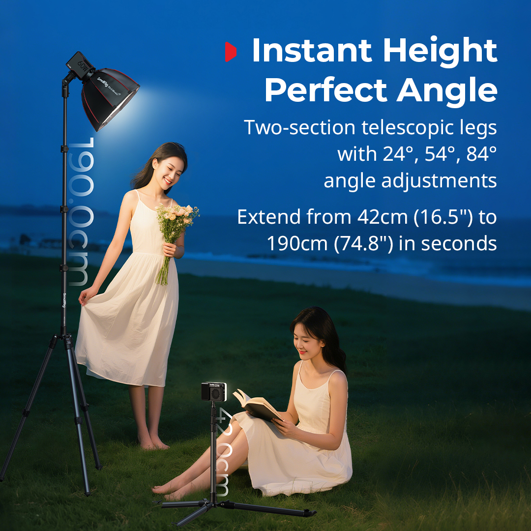 RT190 Reversible Portable Studio Light Support - immagine 5