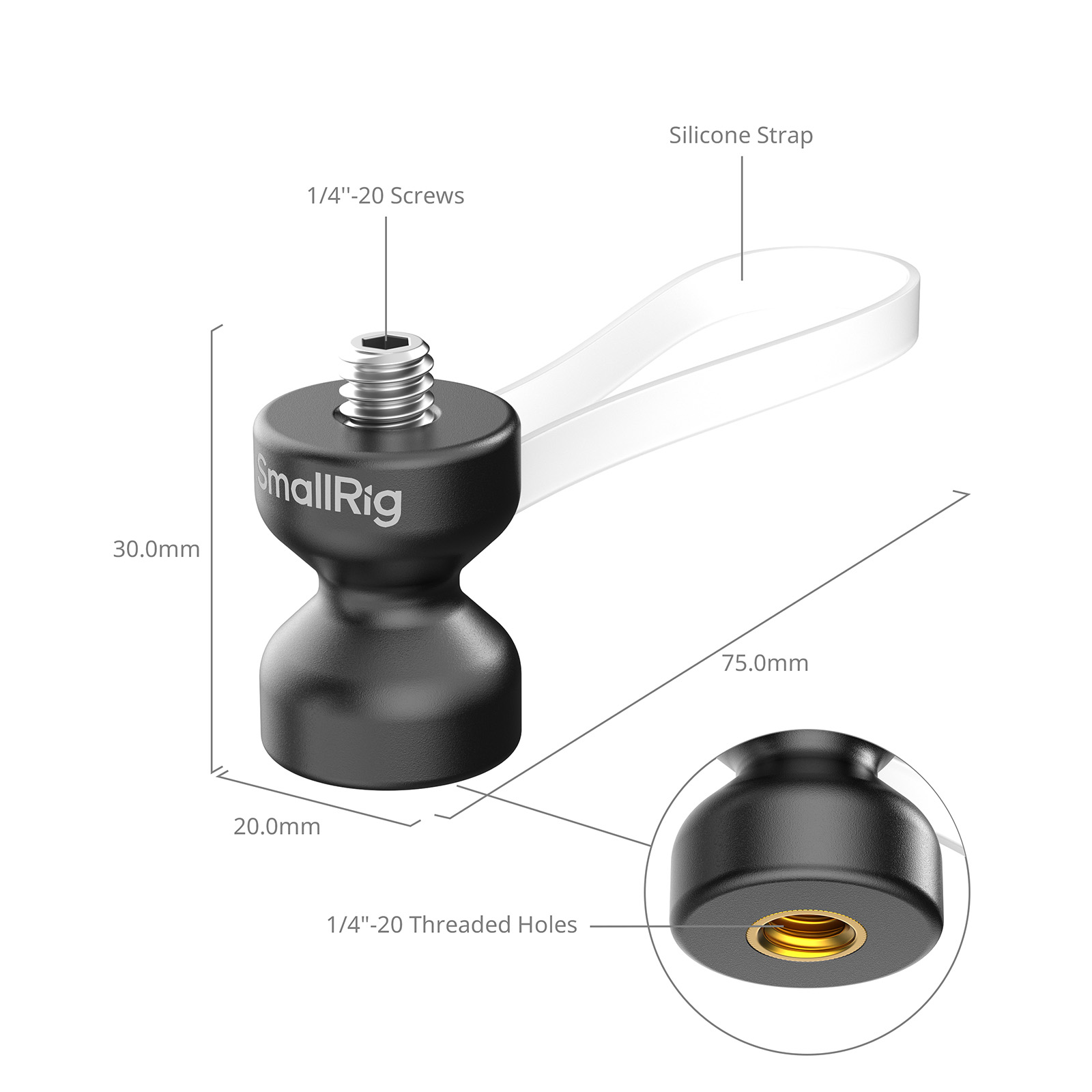 Cable Clamp (10pcs, Black) - immagine 2