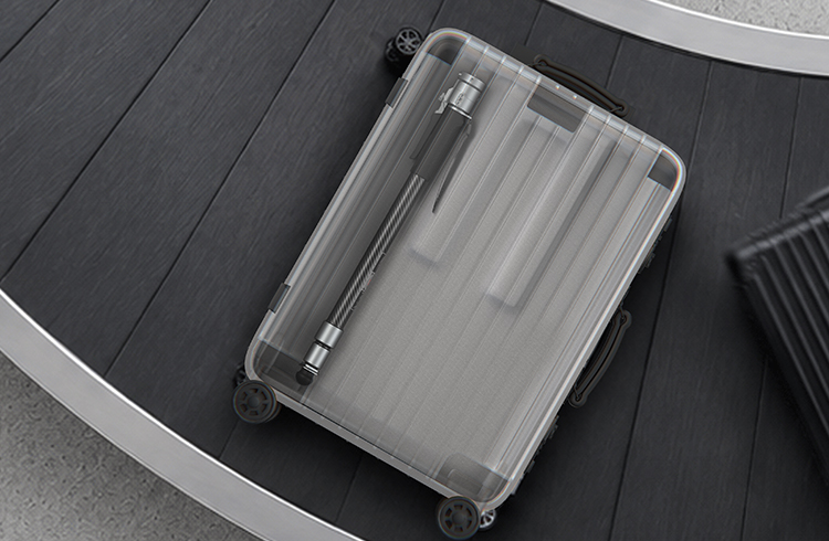 Compact enough to fit inside 28-inch luggage without bumping.
