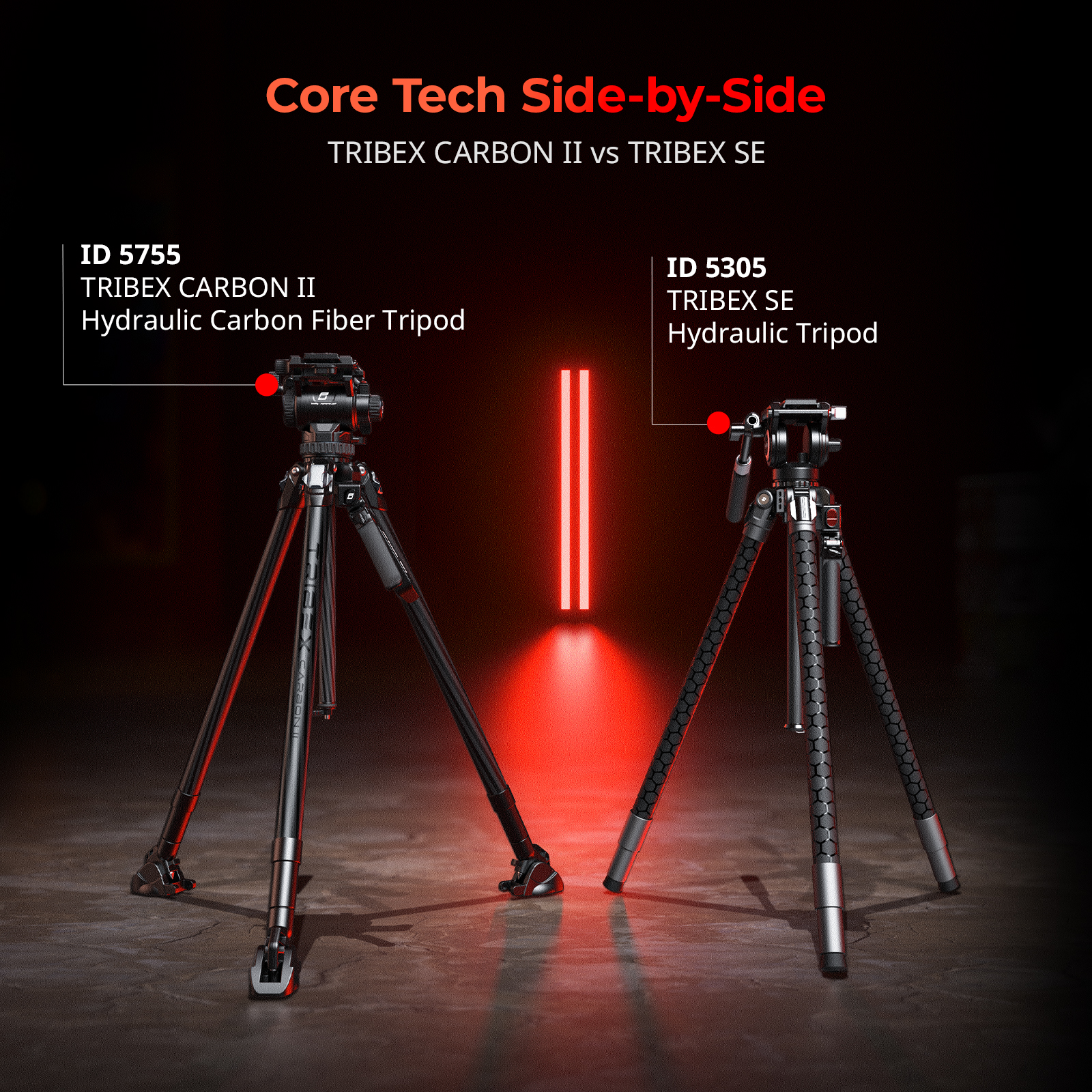 SmallRig x Potato Jet TRIBEX CARBON II Hydraulic Carbon Fiber Tripod Kit - immagine 9