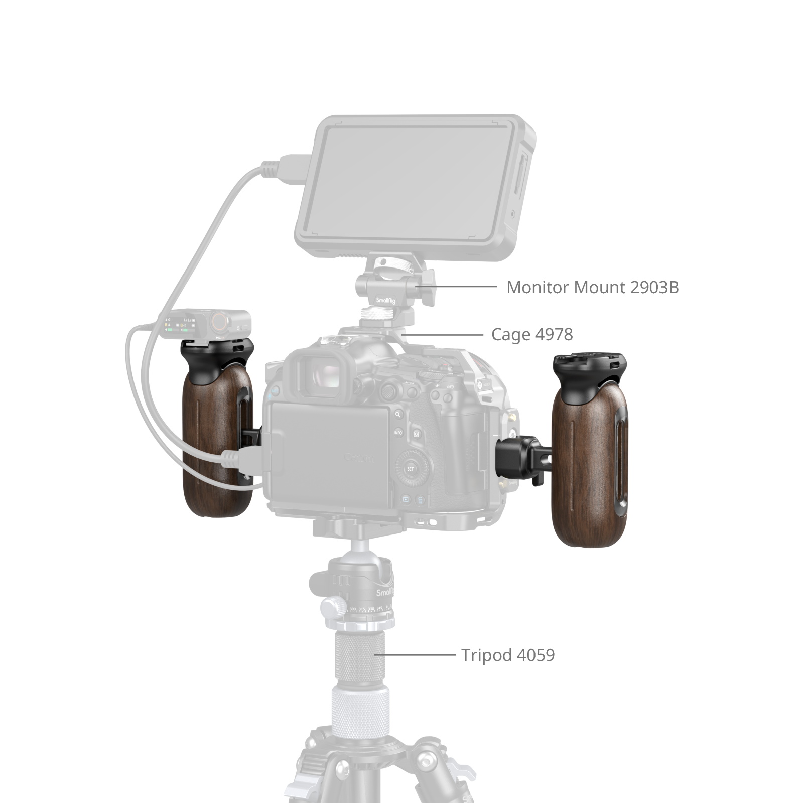 Wooden Side Handle with NATO Clamp - immagine 6