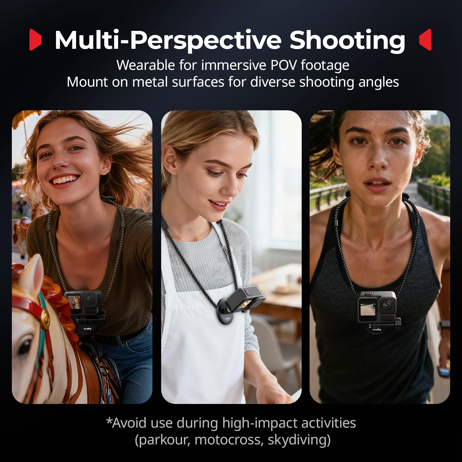 Quick Release Neck Support for Action Cameras - immagine 2