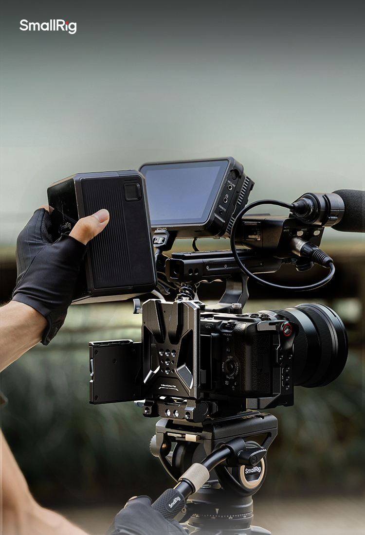 Compact V-Mount Battery Mounting System