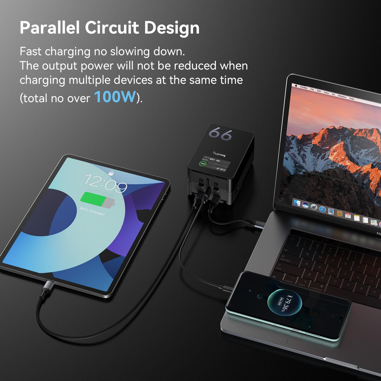 VB99 Pro mini V-Mount Battery Kit, 99Wh/6800mAh – Dual USB‑C 100W PD Fast Charge (2.5h Full) - immagine 6