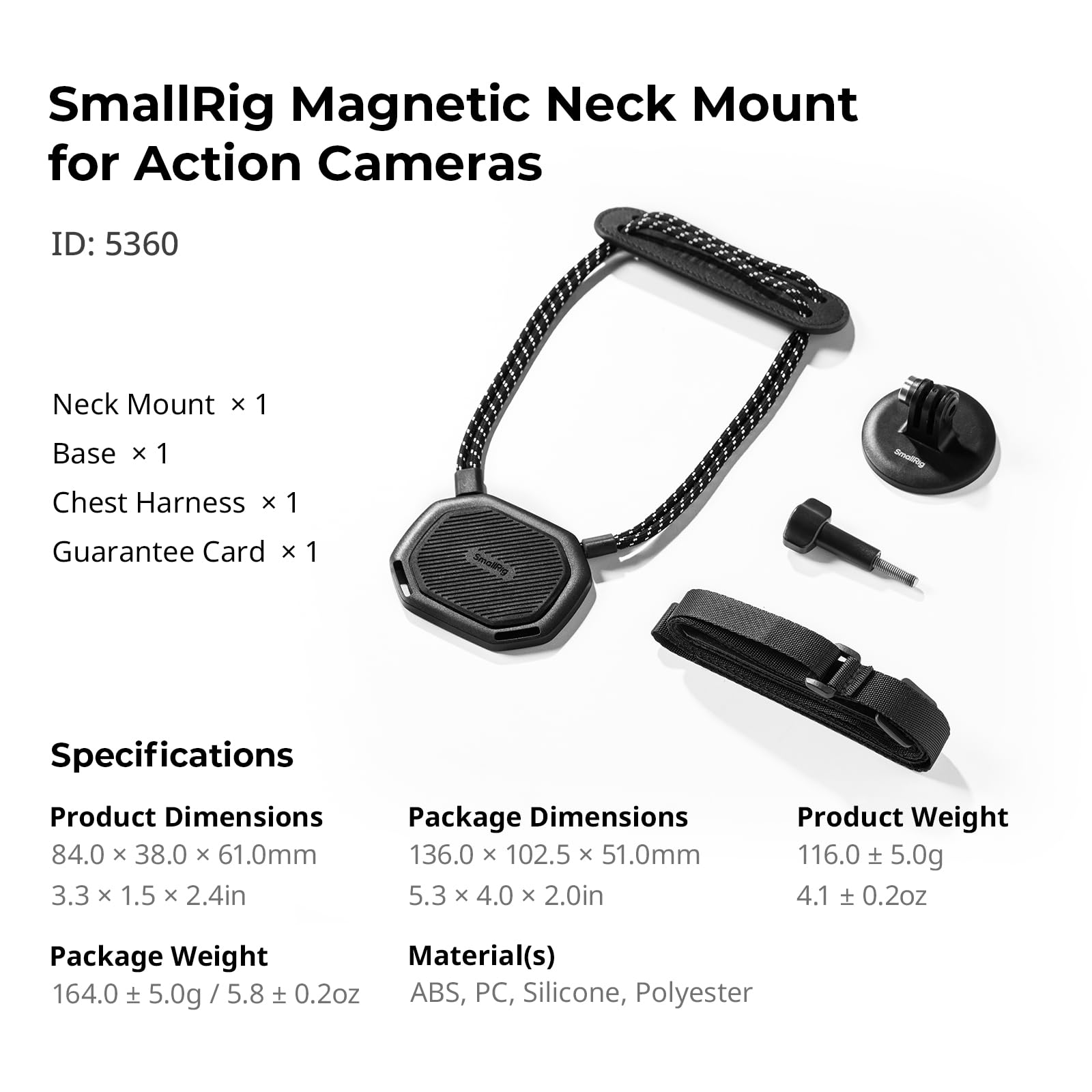 Quick Release Neck Support for Action Cameras - immagine 8