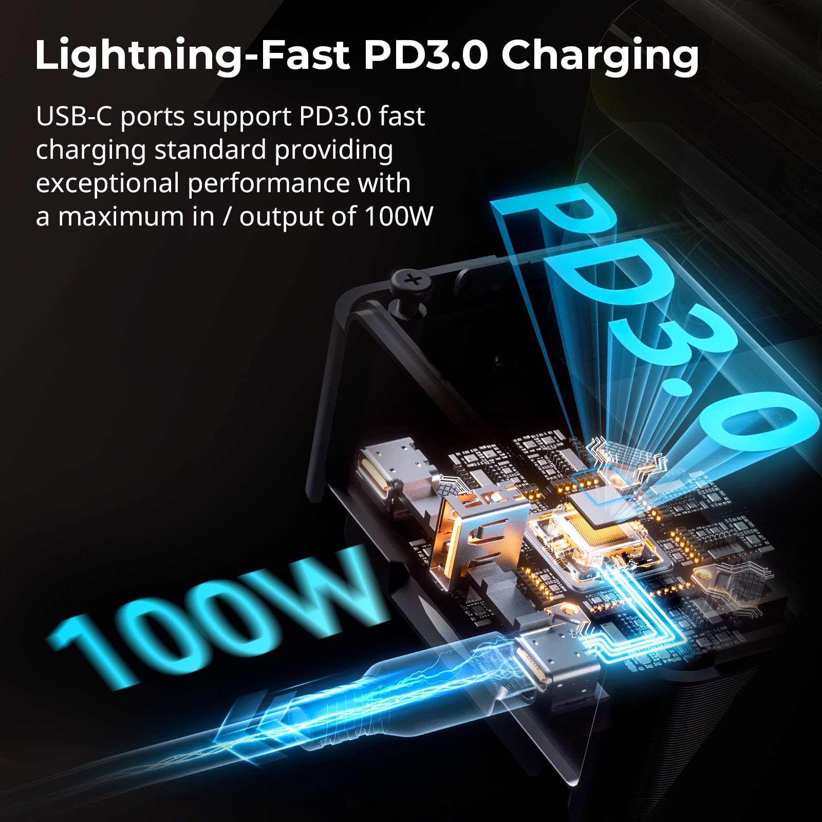 VB99 Pro mini V-Mount Battery Kit, 99Wh/6800mAh – Dual USB‑C 100W PD Fast Charge (2.5h Full) - immagine 2